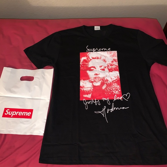 Tee Red Supreme T Shirt Madonna Supreme Madonna Tee Red FW18 Size